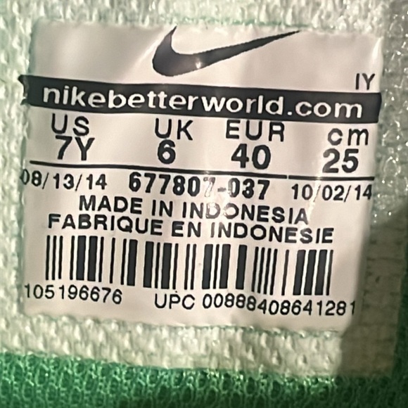 Nike Sneakers | Court Invader High Top green Black 677807-037. 7 y w/box - Picture 6 of 14